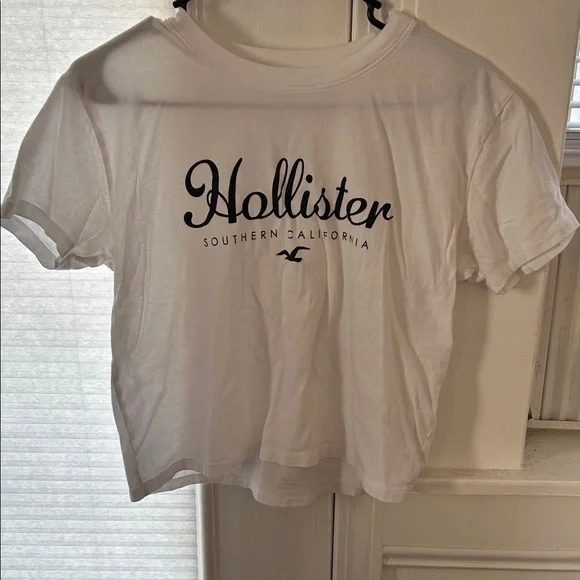 Hollister White Cotton Tee - Picture 1 of 4
